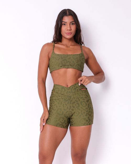 Conjunto Short B�sico C�s Cruzado New On�a Fit + Top Ju