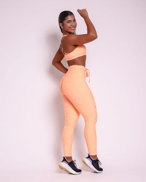 Conjunto Cal�a Legging Empina New On�a Fit + Top Lu