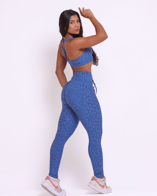 Conjunto Cal�a Legging Empina New On�a Fit + Top Lu