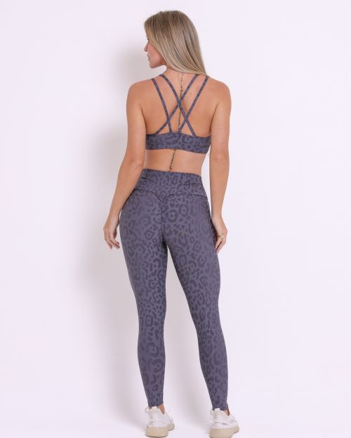 Conjunto Cal�a Legging Empina New On�a Fit + Top Lu