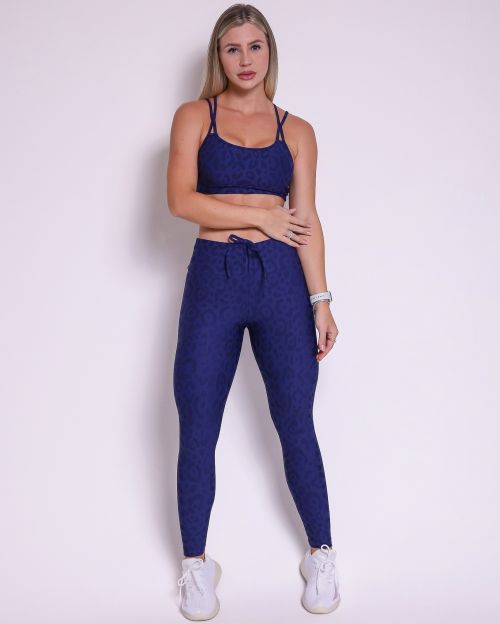 Conjunto Cal�a Legging Empina New On�a Fit + Top Lu