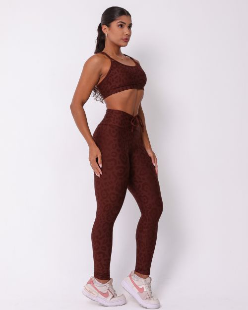 Conjunto Cal�a Legging Empina New On�a Fit + Top Lu