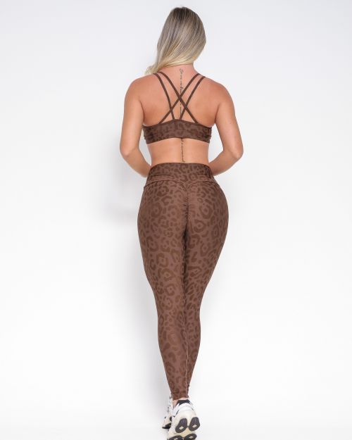 Conjunto Cal�a Legging Empina New On�a Fit + Top Lu