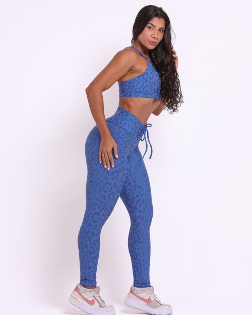 Conjunto Cal�a Legging Empina New On�a Fit + Top Lu
