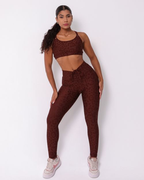 Conjunto Cal�a Legging Empina New On�a Fit + Top Lu