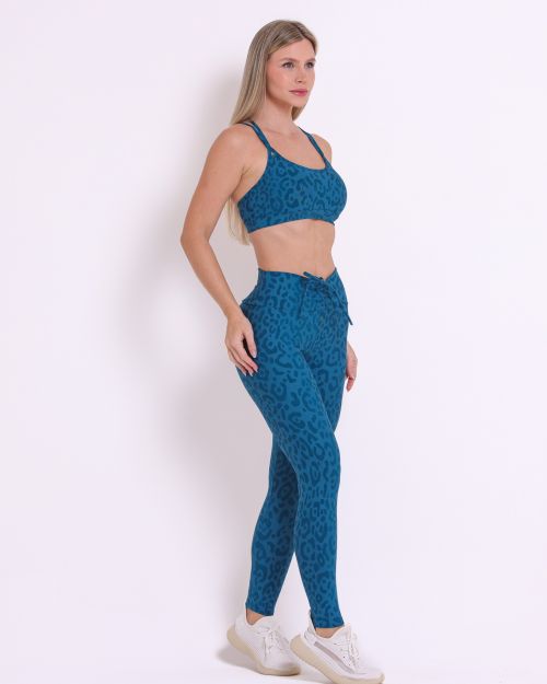 Conjunto Cal�a Legging Empina New On�a Fit + Top Lu