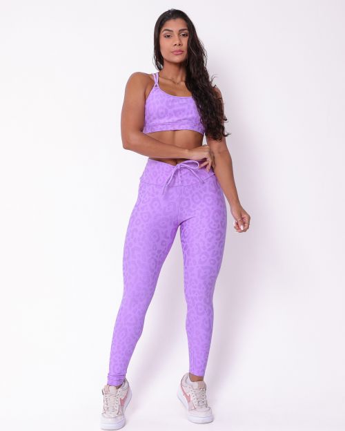 Conjunto Cal�a Legging Empina New On�a Fit + Top Lu