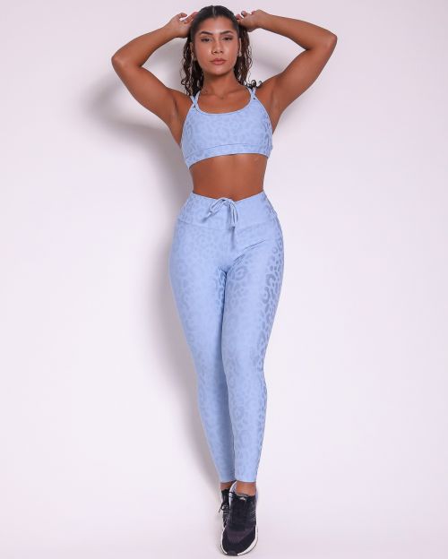 Conjunto Cal�a Legging Empina New On�a Fit + Top Lu