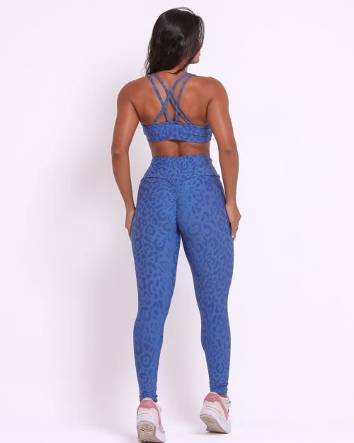 Conjunto Cal�a Legging Empina New On�a Fit + Top Lu