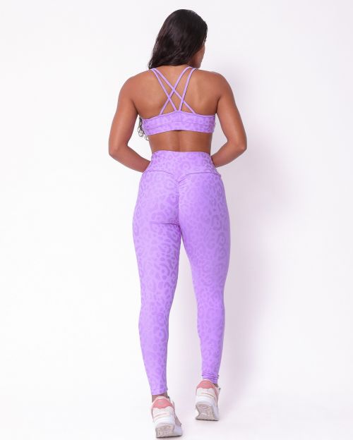 Conjunto Cal�a Legging Empina New On�a Fit + Top Lu