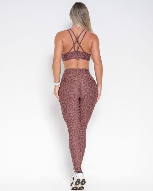 Conjunto Cal�a Legging Empina New On�a Fit + Top Lu