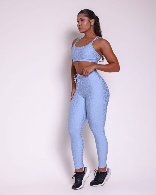 Conjunto Cal�a Legging Empina New On�a Fit + Top Lu