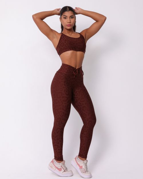 Conjunto Cal�a Legging Empina New On�a Fit + Top Lu
