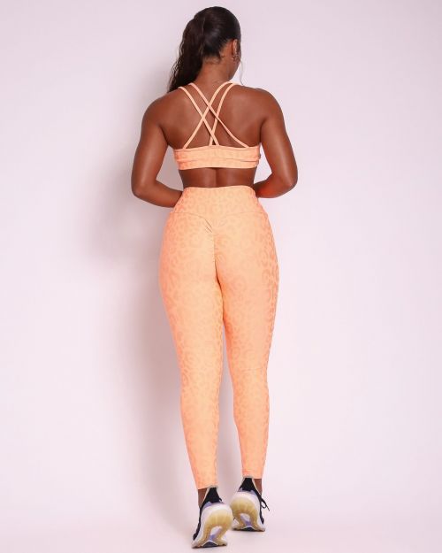 Conjunto Cal�a Legging Empina New On�a Fit + Top Lu