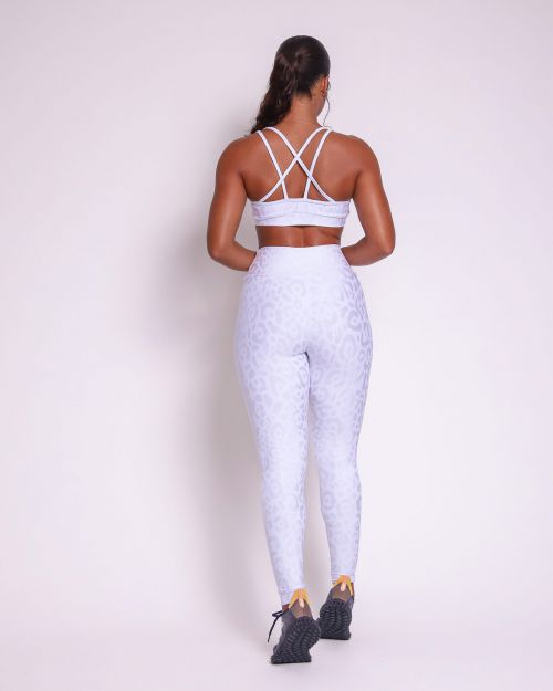 Conjunto Calça Legging Básica New Onça Fit + Top Lu