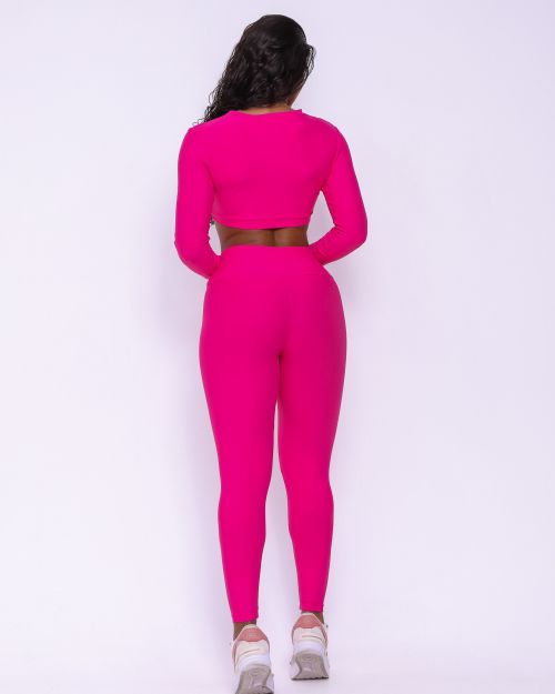 Conjunto Cal�a Legging B�sica Light + Top Maria