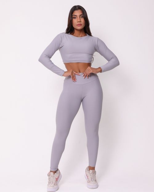 Conjunto Cal�a Legging B�sica Light + Top Maria
