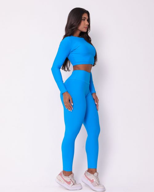 Conjunto Cal�a Legging B�sica Light + Top Maria