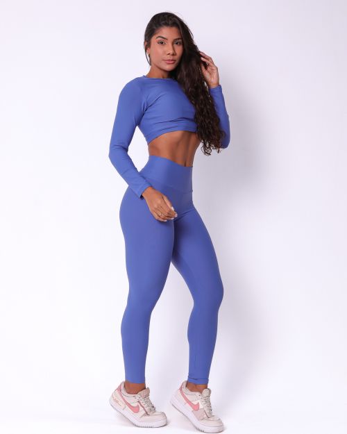 Conjunto Cal�a Legging B�sica Light + Top Maria