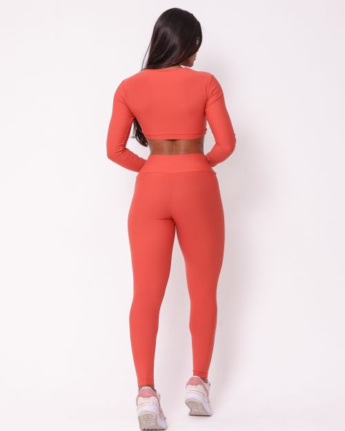 Conjunto Cal�a Legging B�sica Light + Top Maria