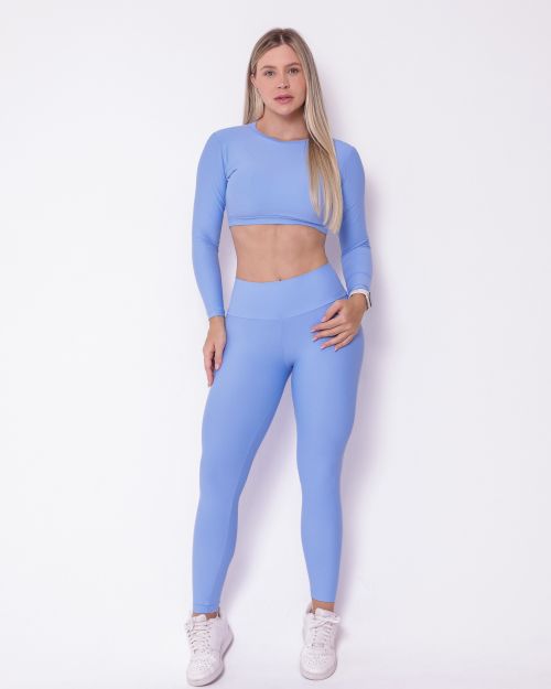 Conjunto Cal�a Legging B�sica Light + Top Maria
