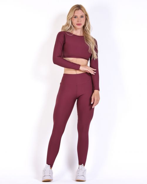 Conjunto Cal�a Legging B�sica Light + Top Maria