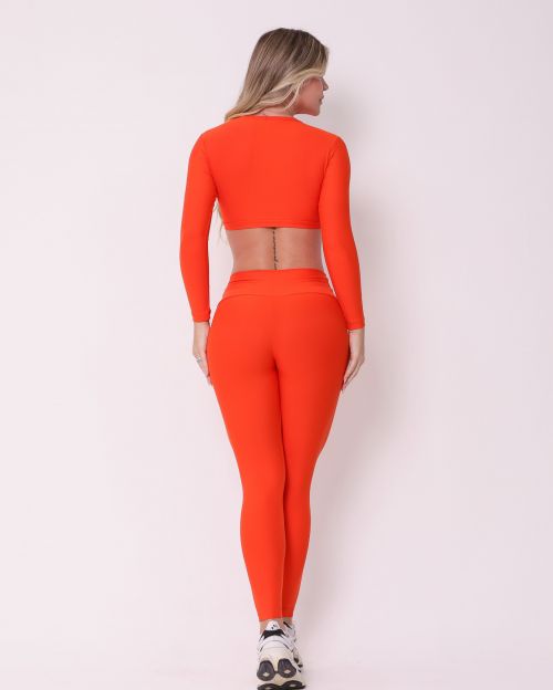 Conjunto Cal�a Legging B�sica Light + Top Maria