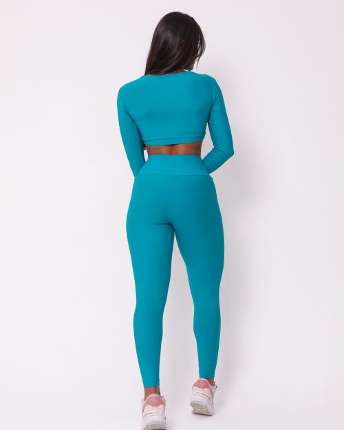 Conjunto Cal�a Legging B�sica Light + Top Maria
