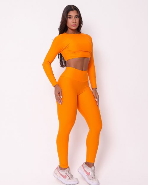 Conjunto Cal�a Legging B�sica Light + Top Maria