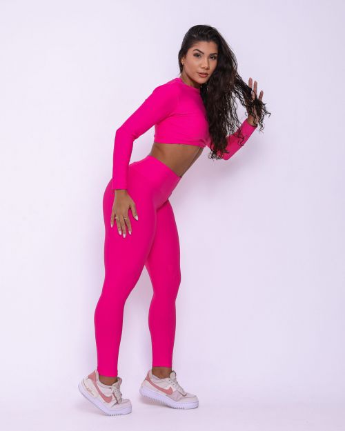 Conjunto Cal�a Legging B�sica Light + Top Maria