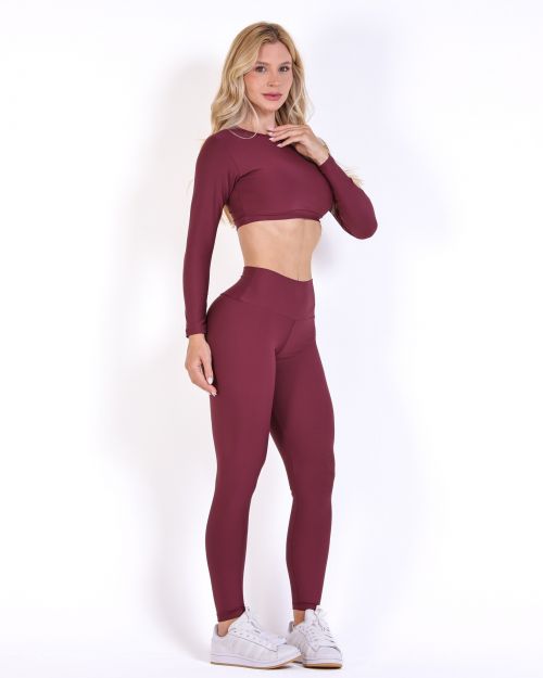 Conjunto Cal�a Legging B�sica Light + Top Maria