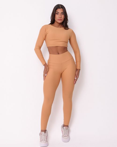 Conjunto Cal�a Legging B�sica Light + Top Maria