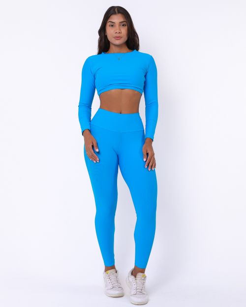 Conjunto Cal�a Legging B�sica Light + Top Maria