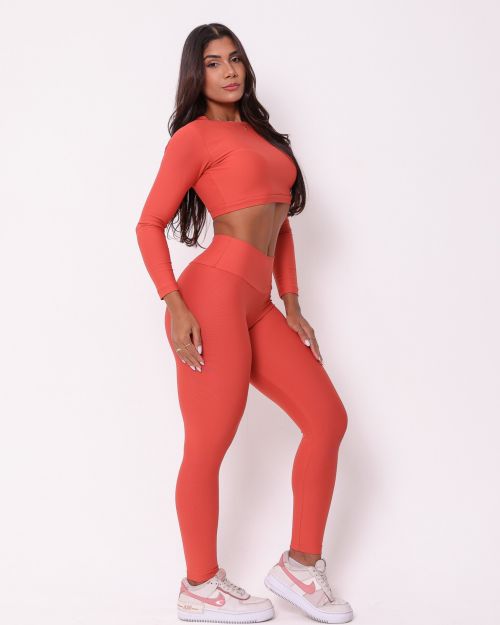 Conjunto Cal�a Legging B�sica Light + Top Maria