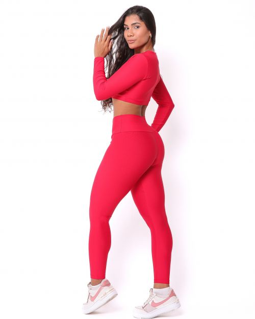 Conjunto Cal�a Legging B�sica Light + Top Maria