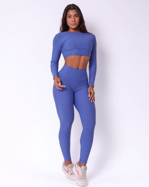 Conjunto Cal�a Legging B�sica Light + Top Maria