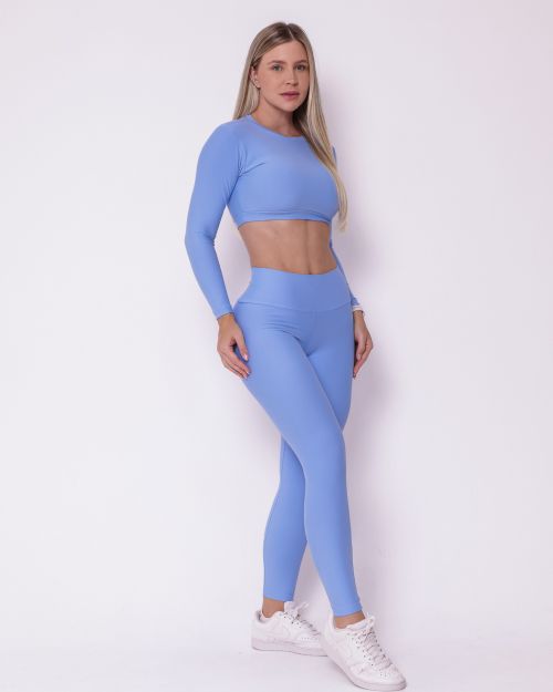 Conjunto Cal�a Legging B�sica Light + Top Maria