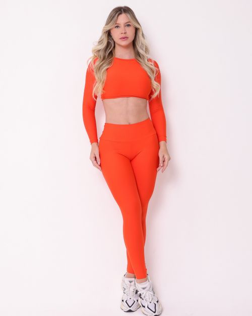 Conjunto Cal�a Legging B�sica Light + Top Maria