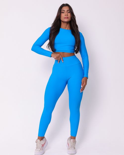 Conjunto Cal�a Legging B�sica Light + Top Maria