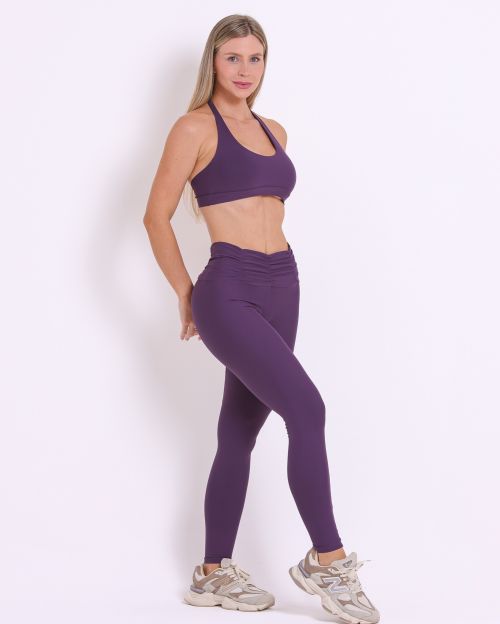 Conjunto Cal�a B�sica C�s Franzido Light + Top Jhully