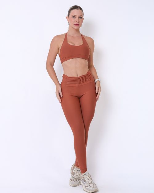 Conjunto Cal�a B�sica C�s Franzido Light + Top Jhully