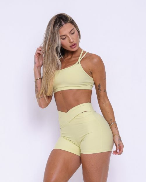 Conjunto Short Básico Cós Cruzado Light + Top Lu