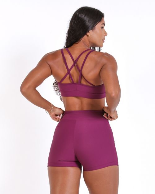Conjunto Short Básico Cós Cruzado Light + Top Lu