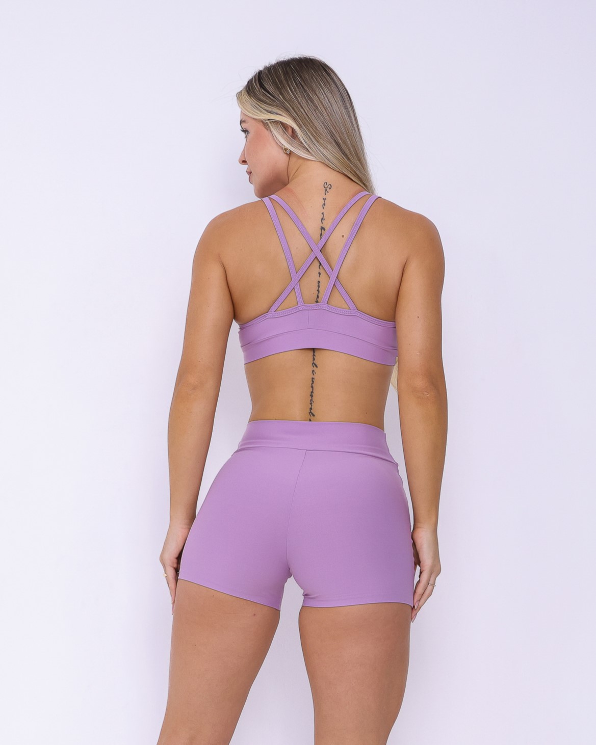 Conjunto Short Básico Cós Cruzado Light + Top Lu