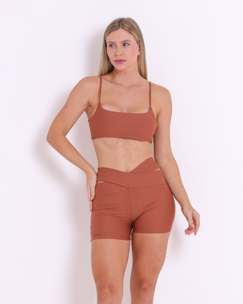 Conjunto Short B�sico C�s Cruzado Light + Top Ju