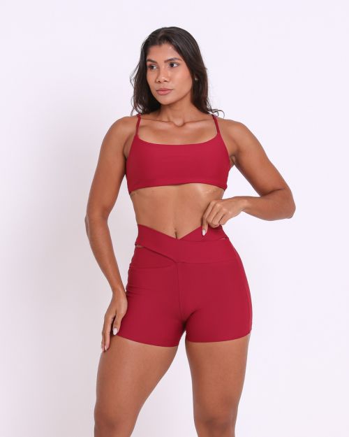 Conjunto Short B�sico C�s Cruzado Light + Top Ju