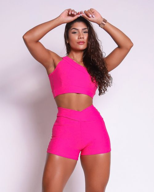 Conjunto Short B�sico C�s Cruzado Light + Top Paloma