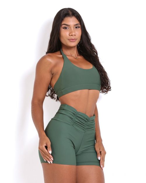 Conjunto Short Básico Cós Franzido Light + Top Jhully