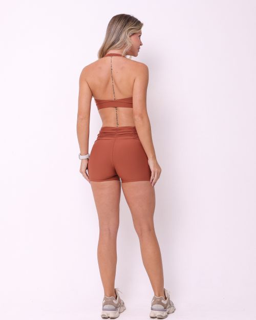 Conjunto Short Básico Cós Franzido Light + Top Jhully
