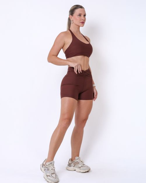 Conjunto Short Básico Cós Franzido Light + Top Jhully